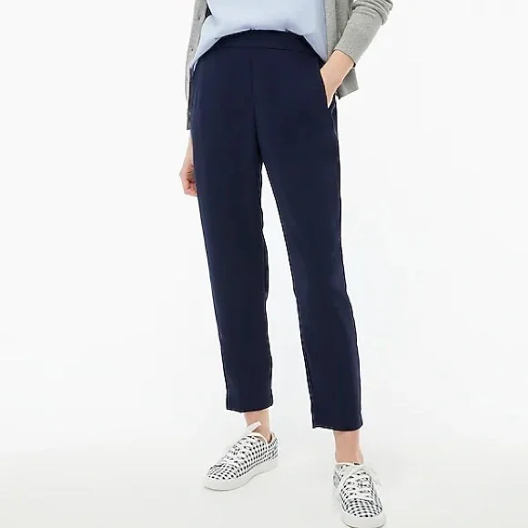 JCrew Jamie Pant with Elastic Waist in Navy - Picture 1 of 6
